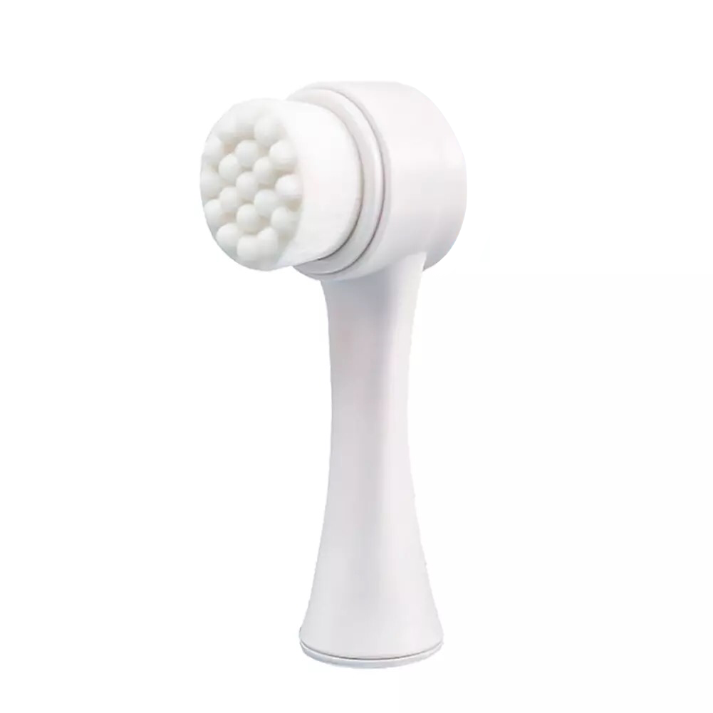 SILICONE DOUBLE SIDED FACIAL CLEANSING BRUSH