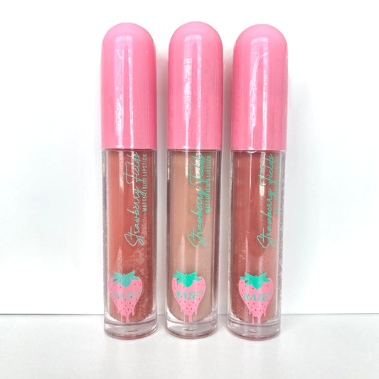 03 - STRAWBERRY MATTE LIQUID LIPSTICK SET