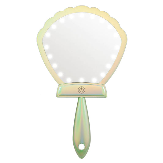 GREEN - LED SHELL SHOCK HOLOGRAPHIC MIRROR
