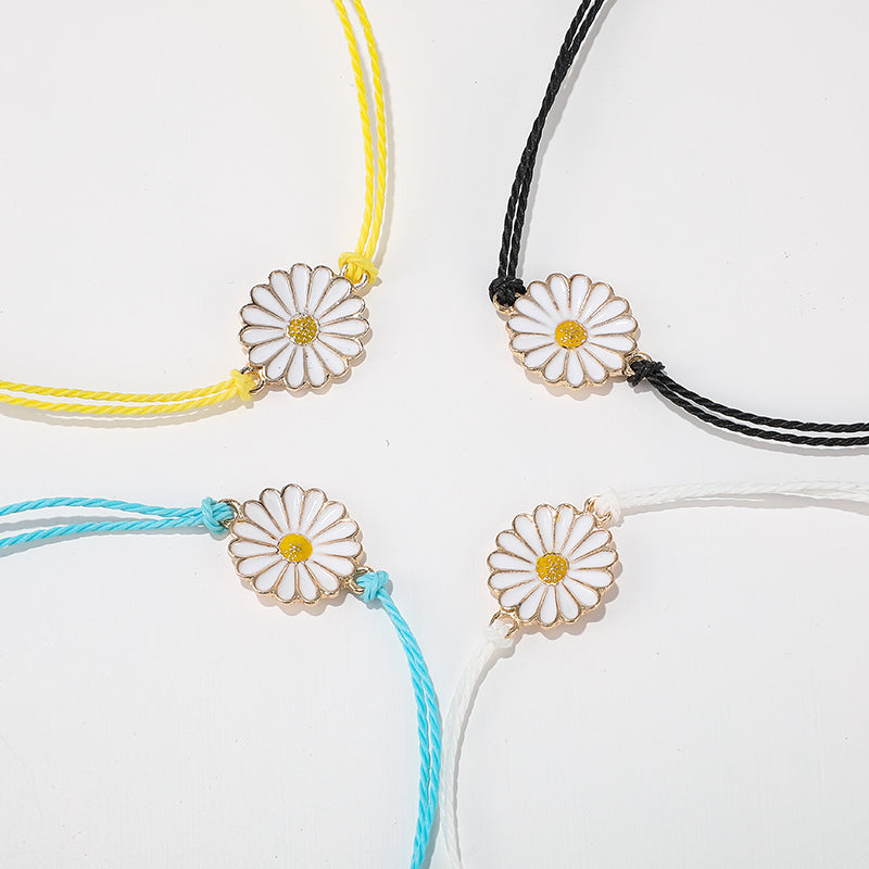 DAISY CHARM HAND BRACELET SET