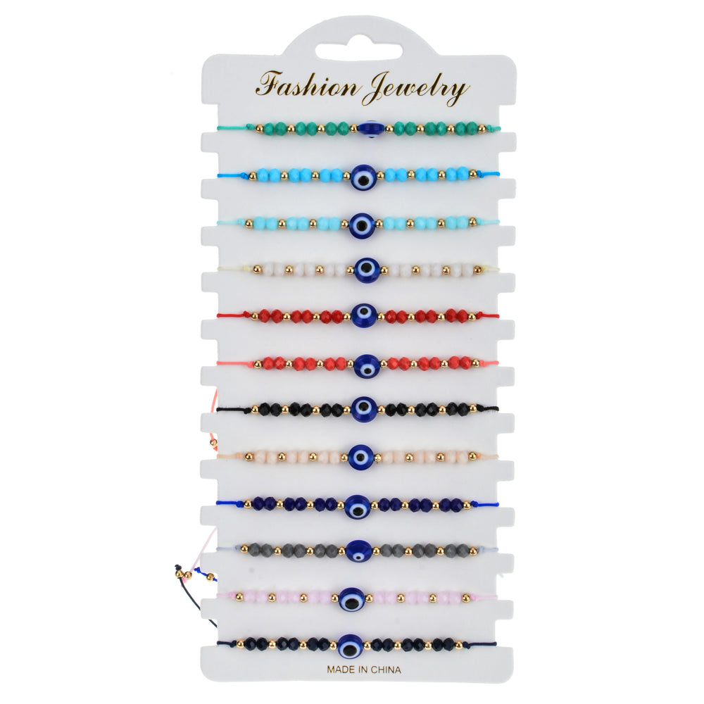 COLORFUL EVIL EYE BRACELETS