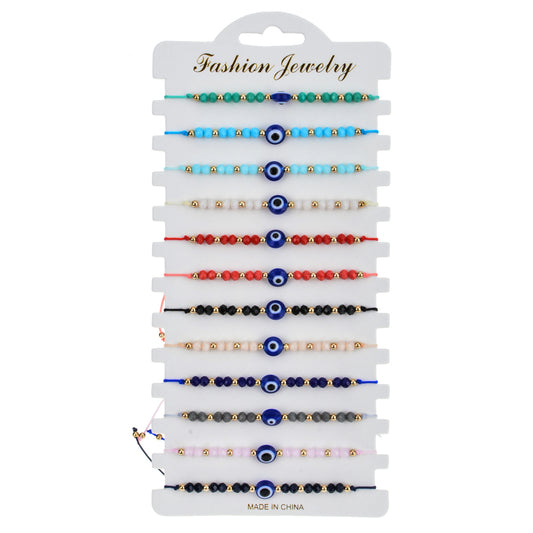 COLORFUL EVIL EYE BRACELETS