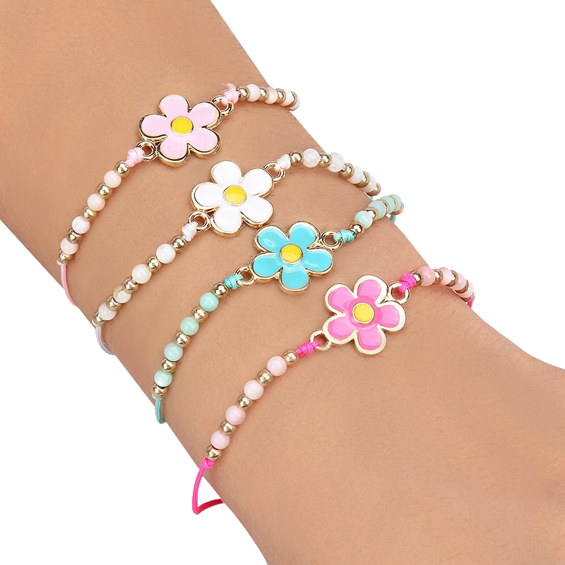 SUN FLOWER BEAD HAND BRACELET