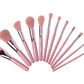 12pc BRUSH SET & CLEANER PINK BUNDLE