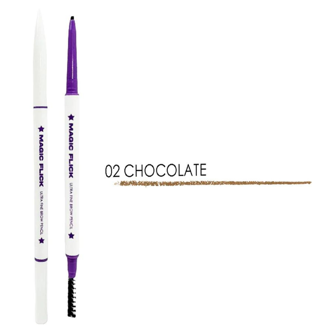 CHOCOLATE 02 - WATERPROOF ULTRA FINE BROW PENCIL