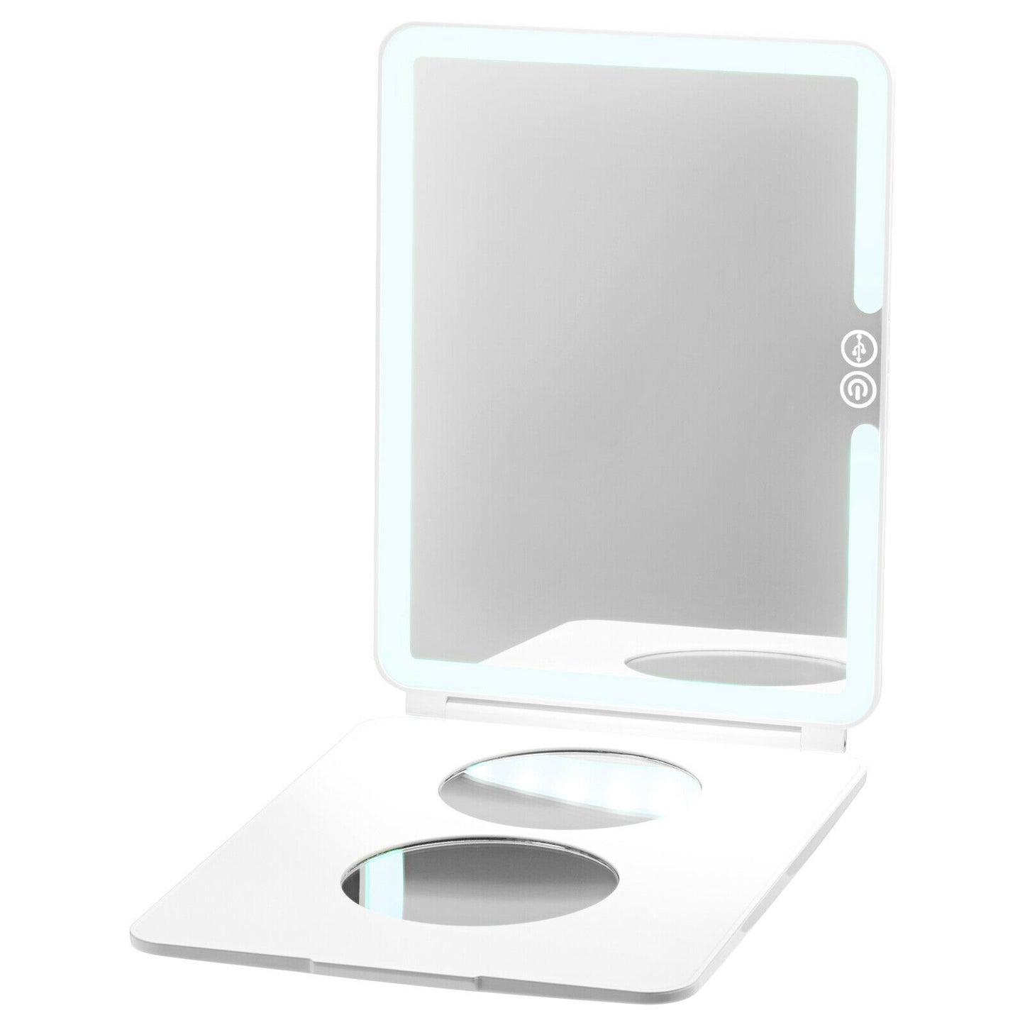 WHITE - ON THE GO LED MIRROR